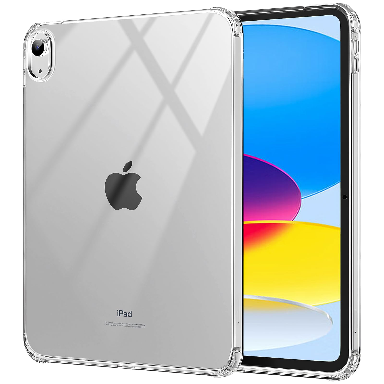 iPad 11th Gen 2025 & 10th Gen Clear Case — Slim Shockproof Transparent TPU Cover for iPad A16 11" & iPad 10.9"