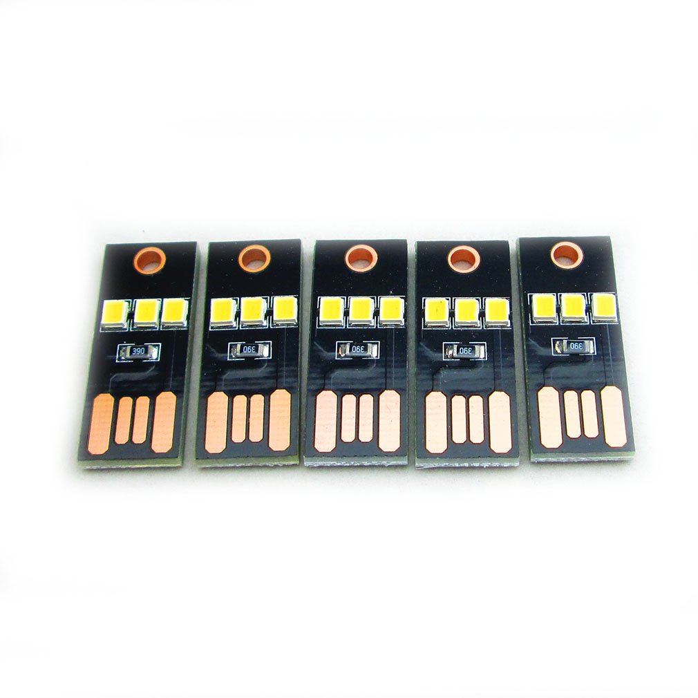 Mini USB LED Lights 10 Pack — Ultra Slim Portable Light for Laptop, Keyboard, Power Bank & Camping
