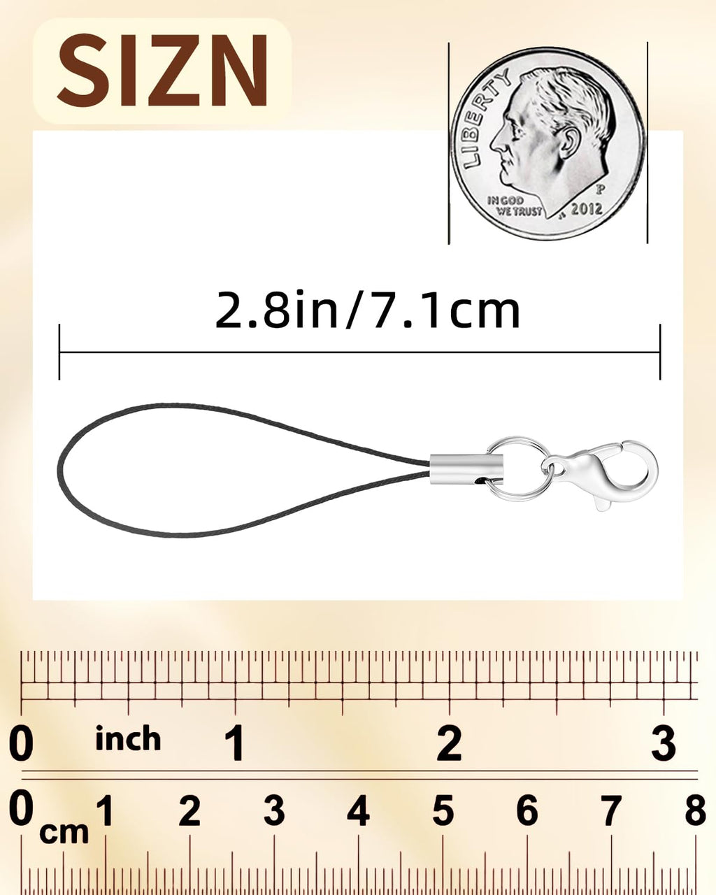 Phone Charm Straps 100 Pack — Lobster Clasp Lanyard for Cell Phone, USB, Keychains & DIY Jewelry