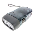 Dynamo Hand Crank Flashlight — 3 LED No Battery Emergency Light, Hand Powered Torch