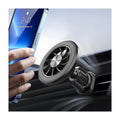 360° Magnetic Car Mount Phone Holder — Hands-Free Air Vent Clip with Iron-Grip Magnet, No-Wobble Secure Fit for All Phones, SUVs, Sedans & Trucks — Black/White