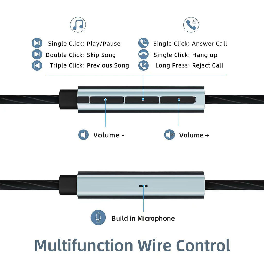 USB-C Wired Earbuds – Noise Canceling, Volume Control & Mic for iPhone 17/16/15, Samsung Galaxy S24/S23 & Pixel