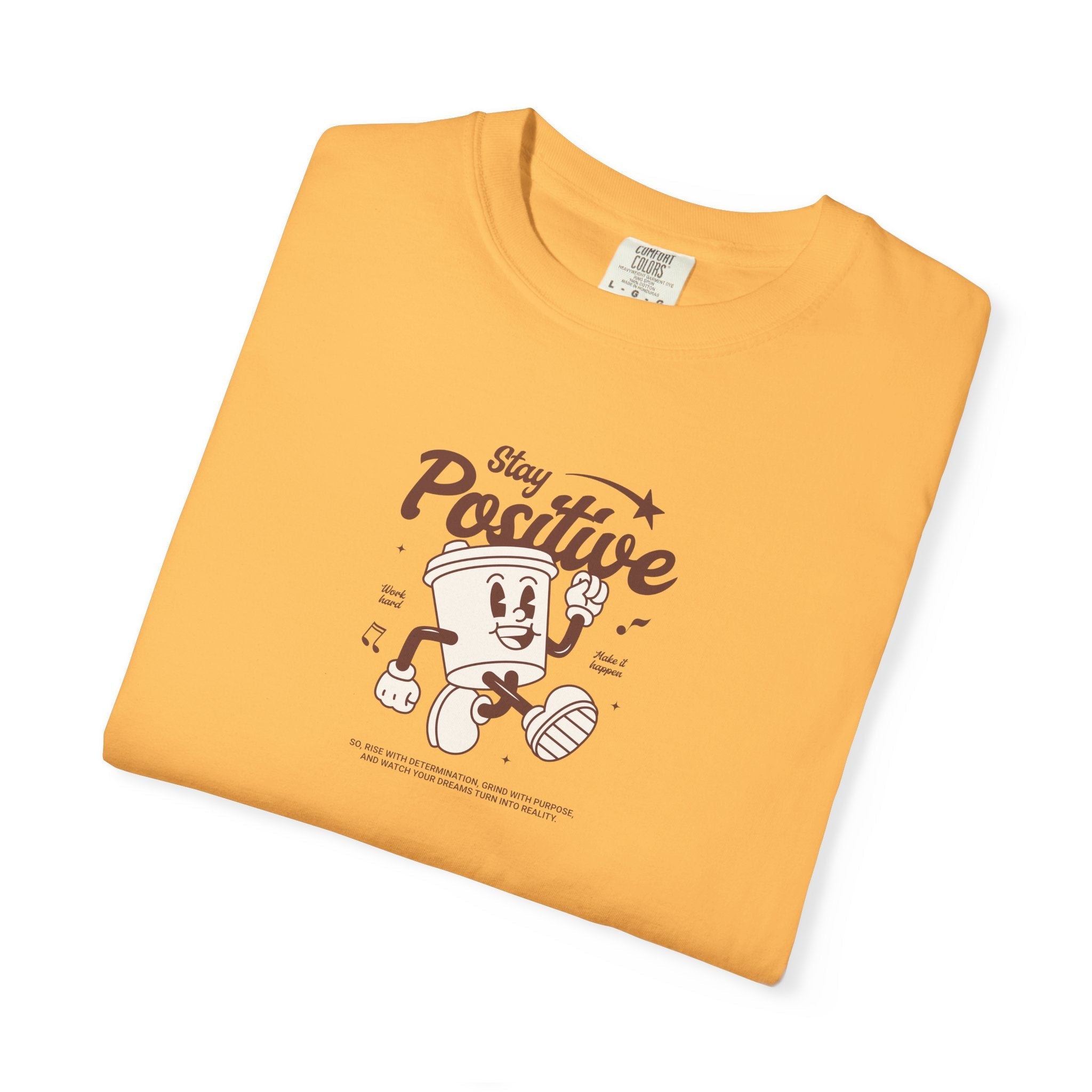 Think Positive Cotton Tee - Inspirational Unisex Comfort - DipaliZ
