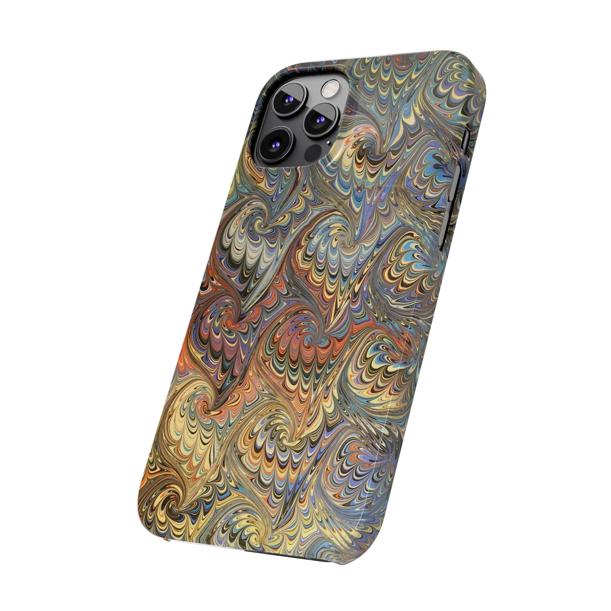 Golden Fall Colors Italian Traditional Marble Design