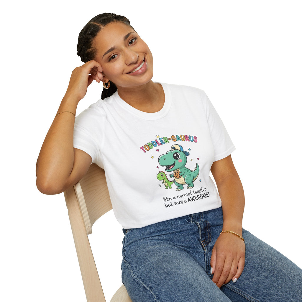 Toddler T-Shirt "Toddler-saurus" Cute Dino Tee — "Like a normal toddler, but more AWESOME!"