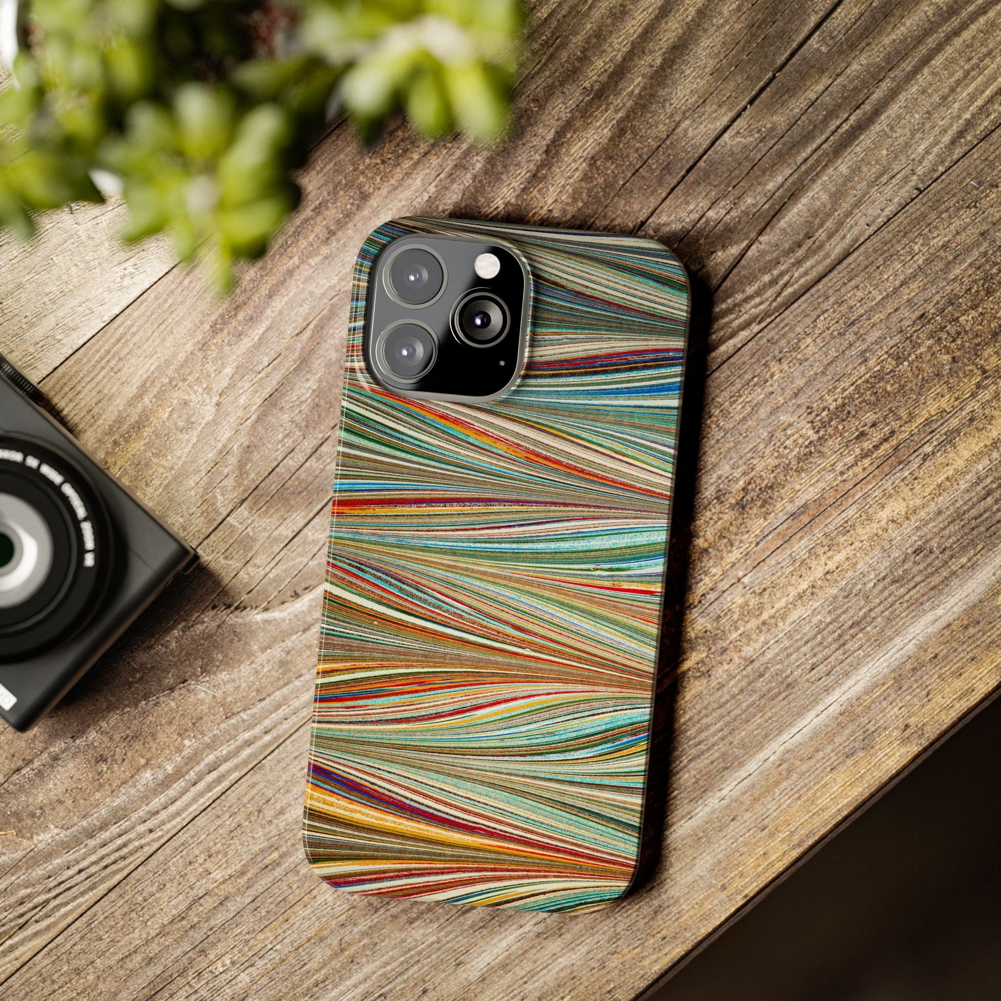 Florentine Multi-Colored Marbled Phone Case