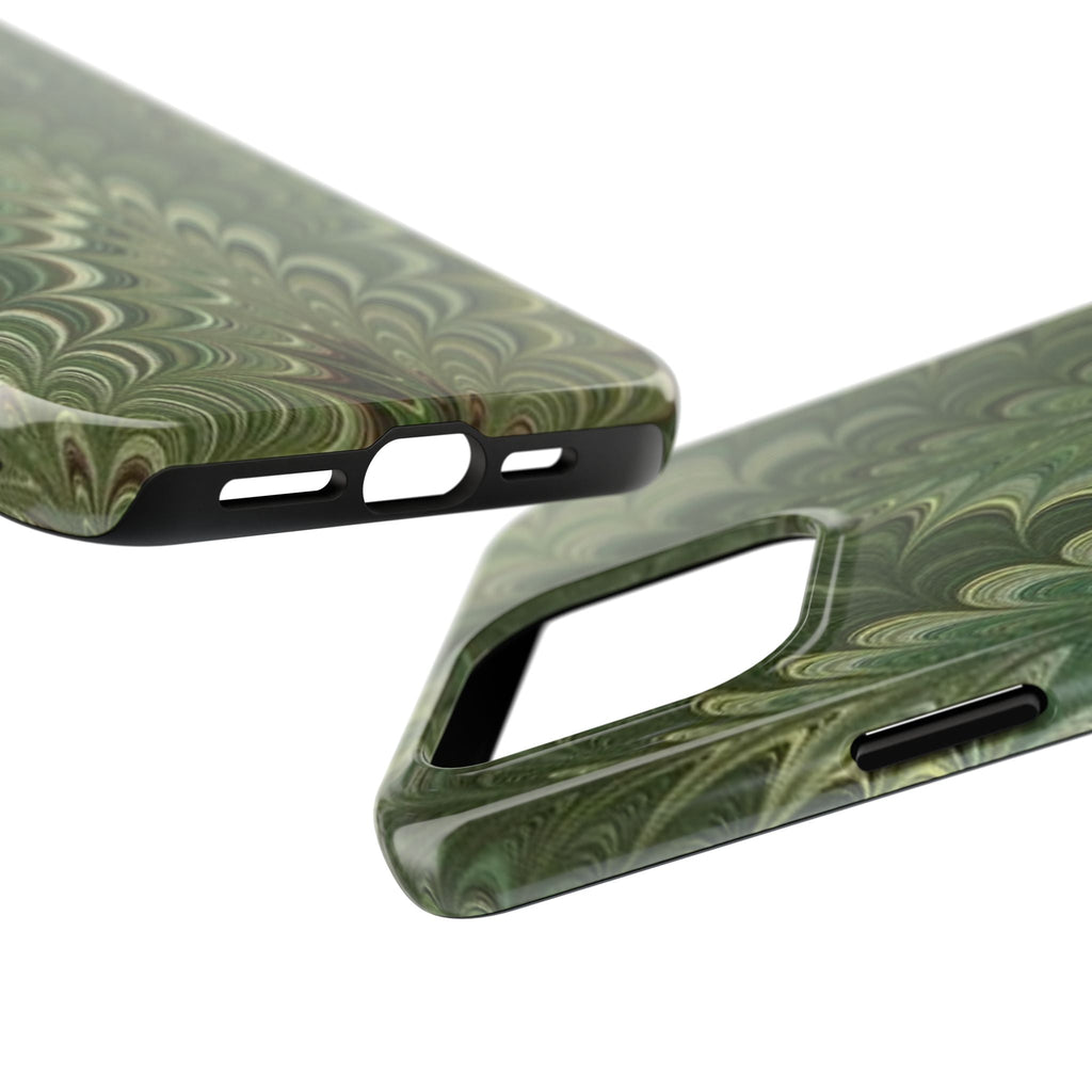 Deep Green Marble Italian Durable Phone Case