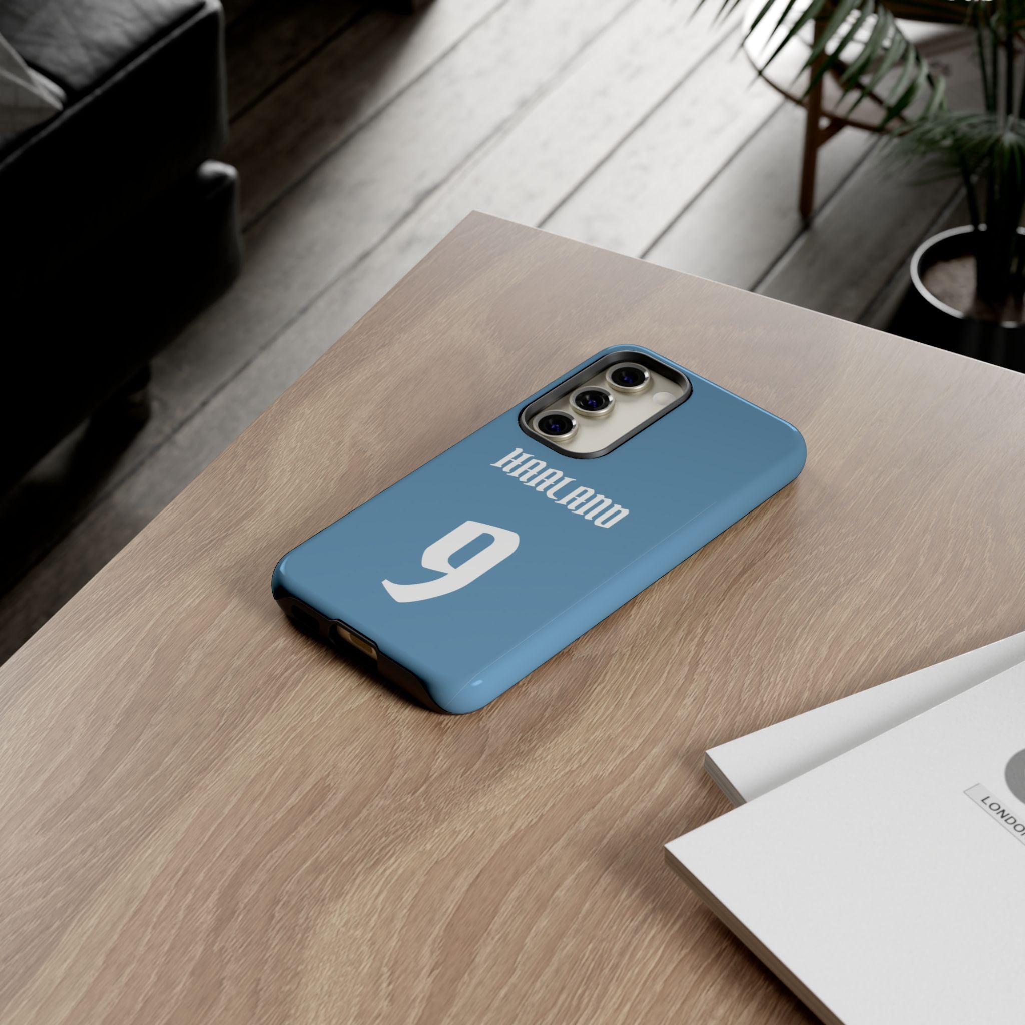 Erling Haaland PowerStrike – Rugged Dual-Layer Protection & Slim Profile | Compatible with iPhone 8 to 16 Pro Max & Samsung Galaxy S10 to S25 Ultra