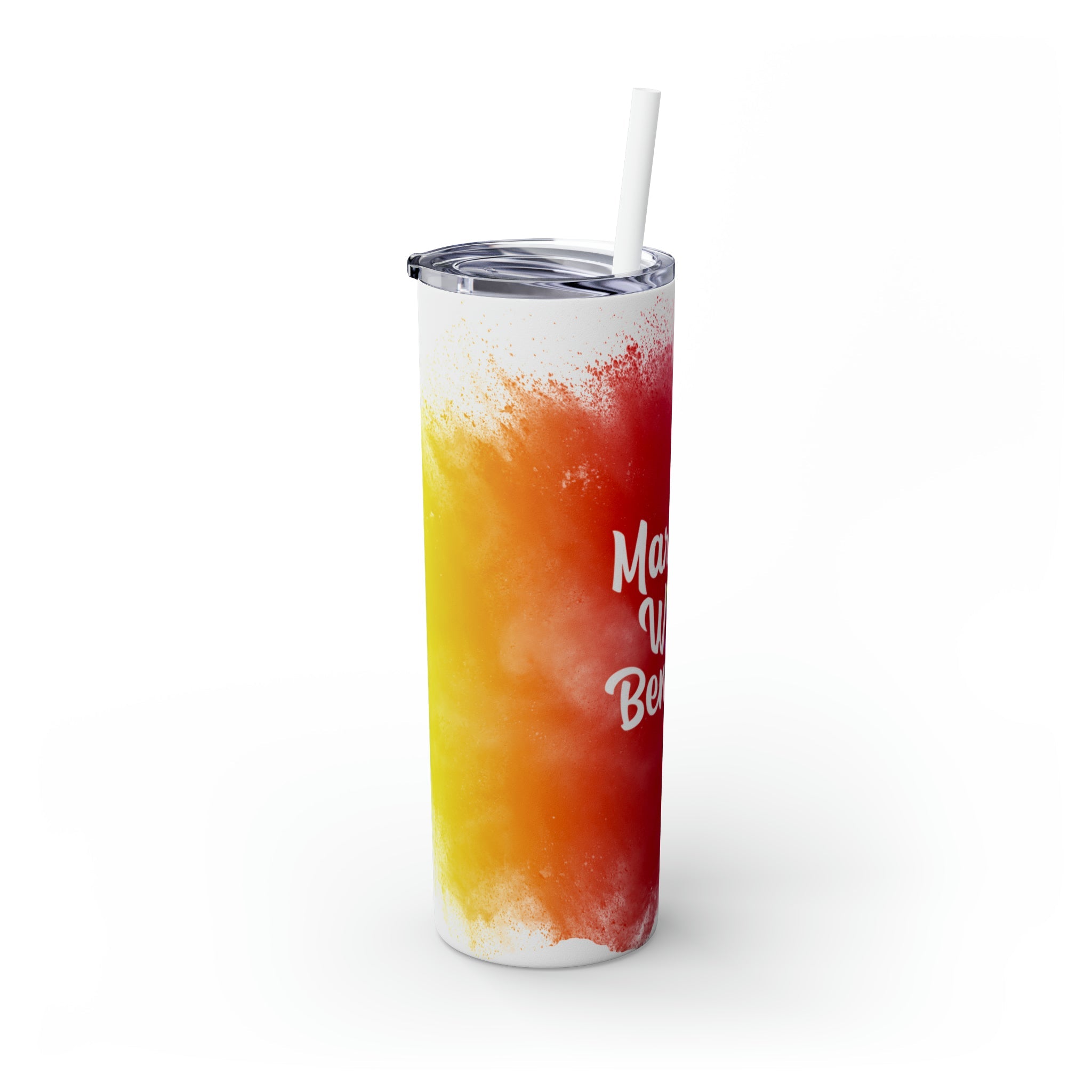 Married With Benifits Skinny Tumbler with Straw, 20oz