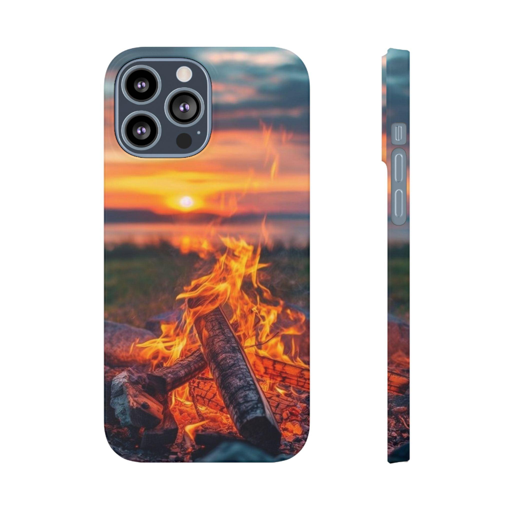 Woodland Fire Phone Case – Warmth of Nature’s Blaze on Your Device