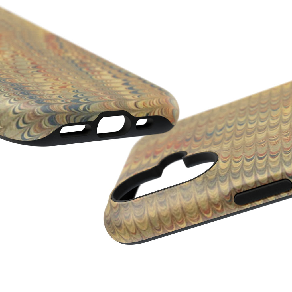 Golden Marbled Durable Phone Case - Dual Layer - Matte or Glossy