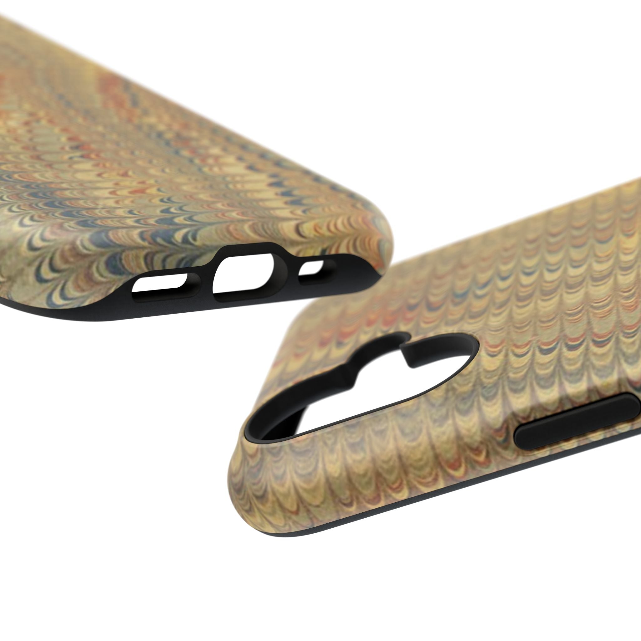 Golden Marbled Durable Phone Case - Dual Layer - Matte or Glossy