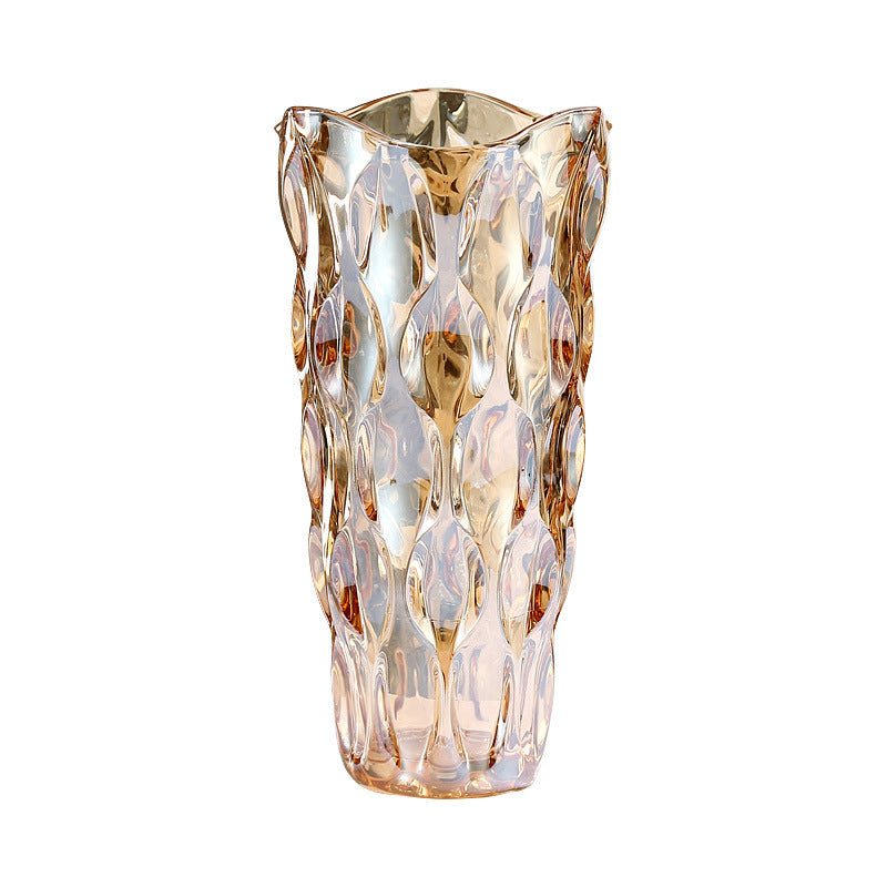 Crystal Glass Vase Flower Arrangement Decoration Ornaments