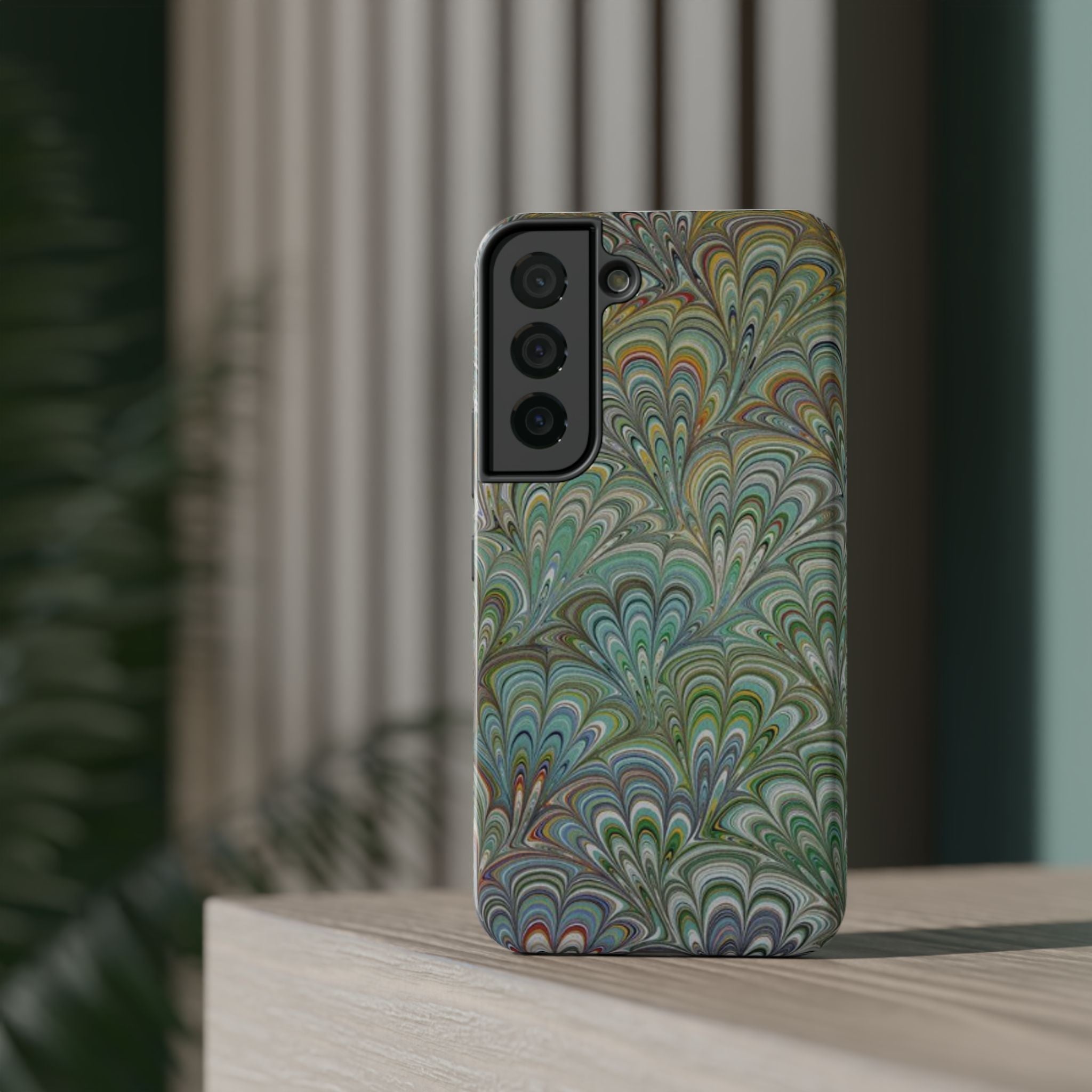 Italian Peacock Green Highly Durable Phone Case for Apple + Samsung