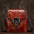 Cow Leather Backpack Multi-function Ladies Shoulder Bags Handbags