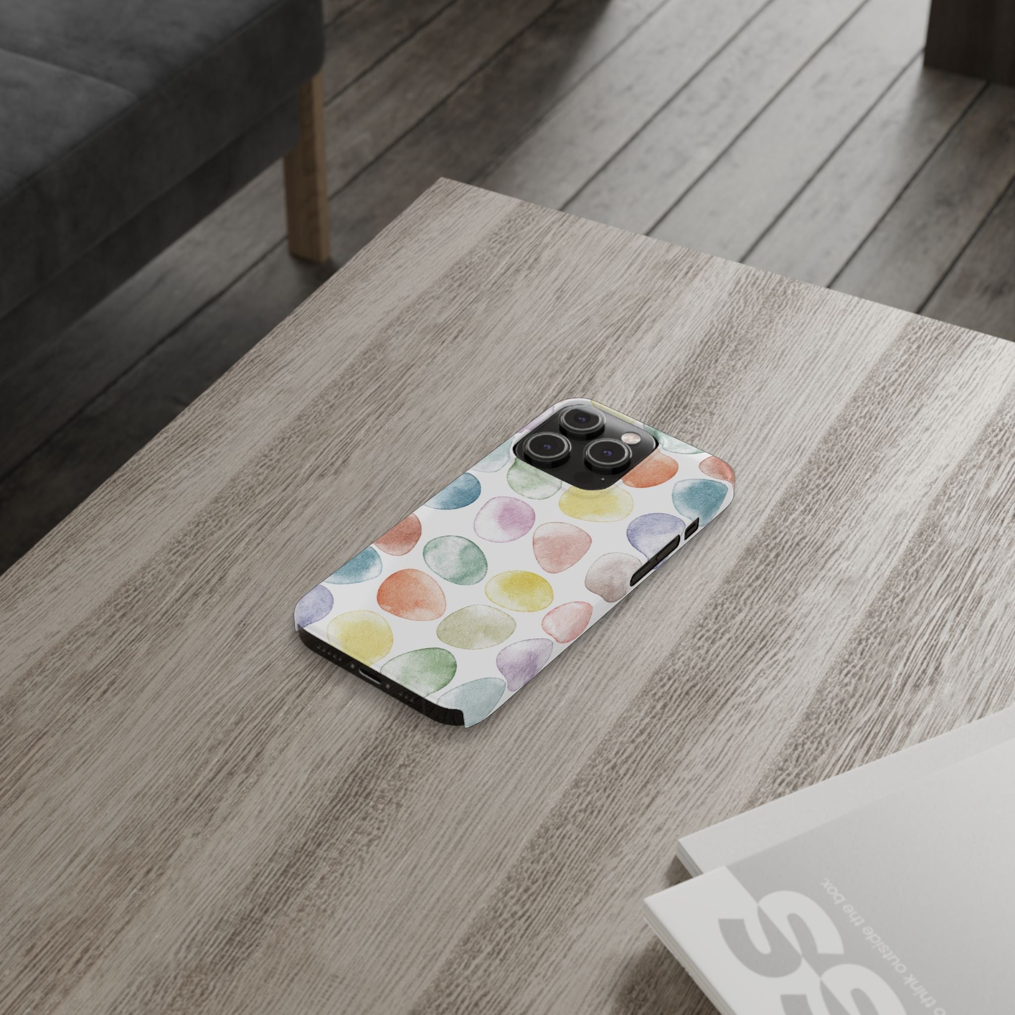 Colorful Watercolor Organic Circle Phone Cases