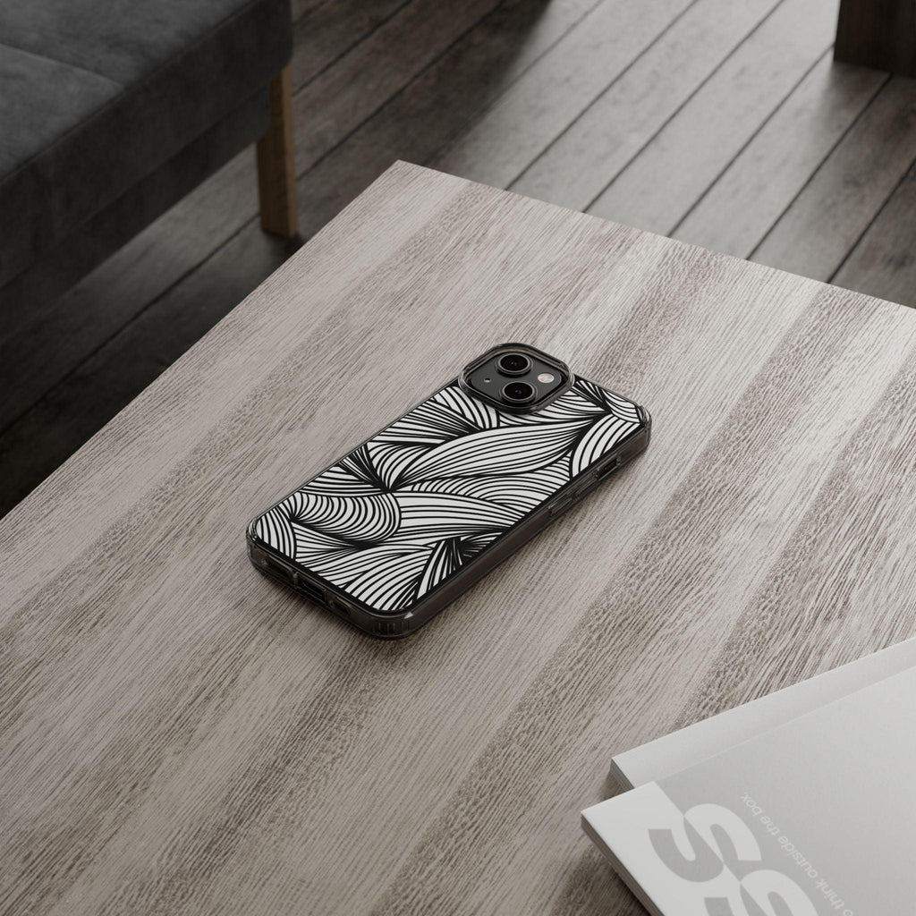 Black and White Illusion Clear Cases