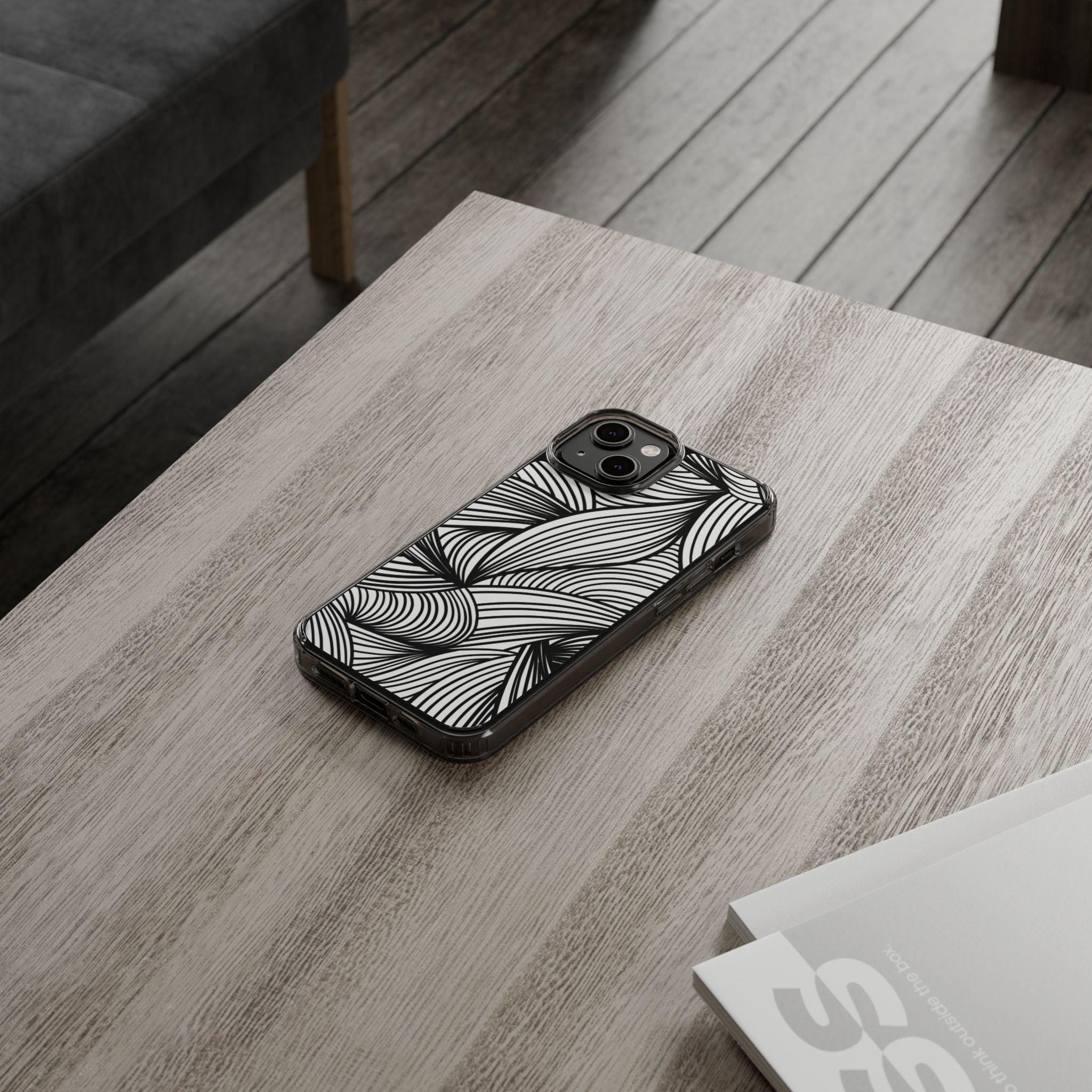 Black and White Illusion Clear Cases