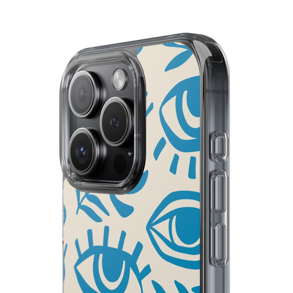 Eyes And Leaves  Pattern Clear Cases