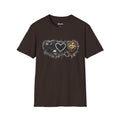 Grungy Hearts and Skulls Graphic T-Shirt