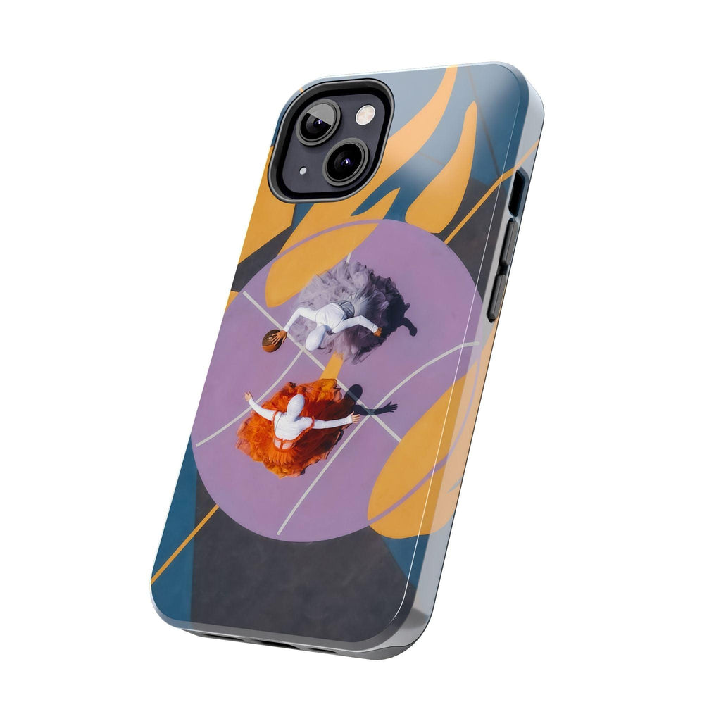 Two Womens Play basket ball Tough Phone Cases