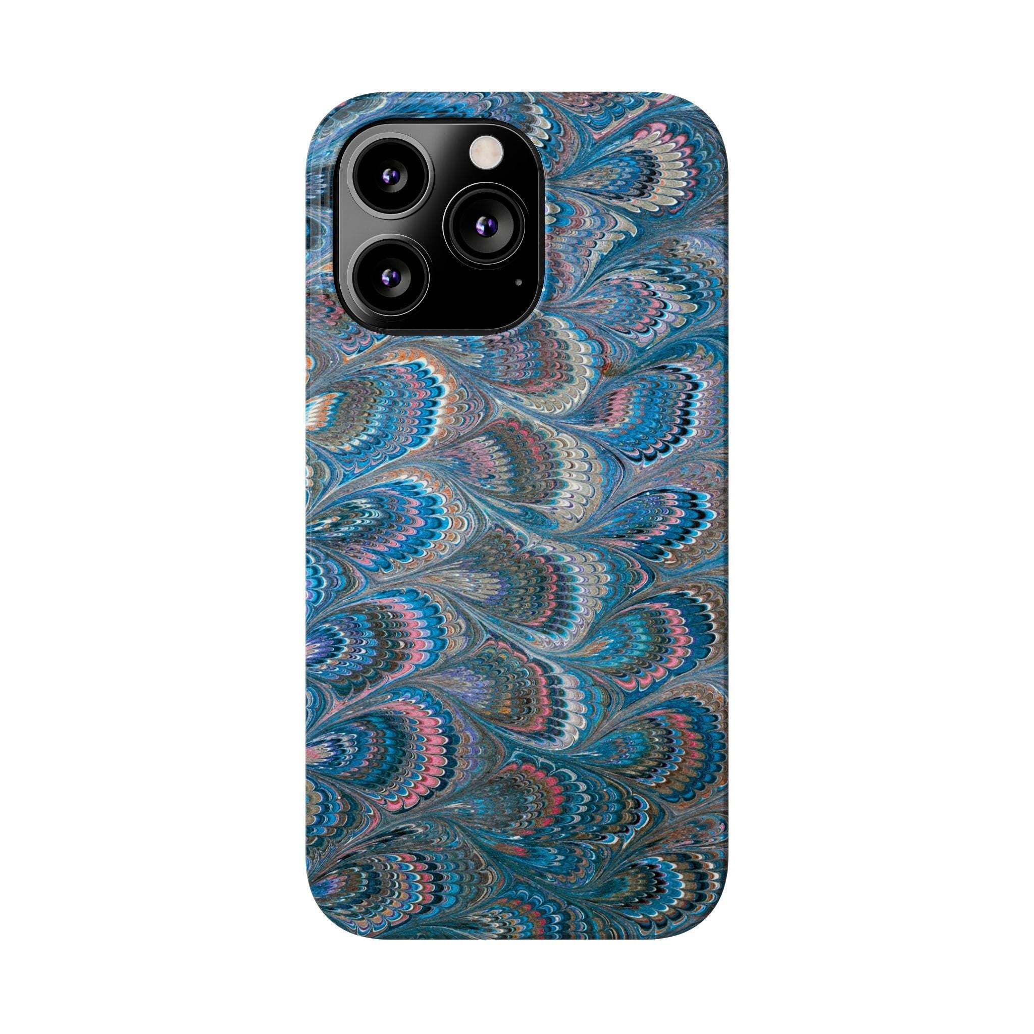 Blue and Pink Feather