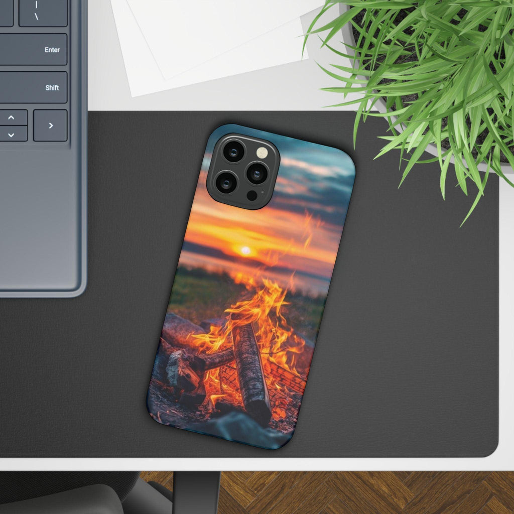 Woodland Fire Phone Case – Warmth of Nature’s Blaze on Your Device