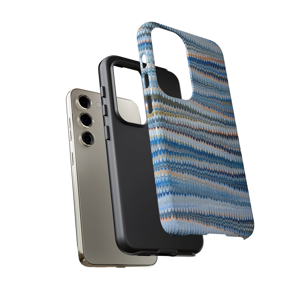 Blue Marbled Vintage Marbled Design - Tough Cases