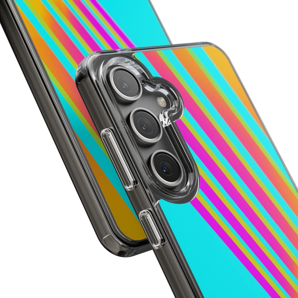 Abstract Pattern With Vibrant Color Clear Cases