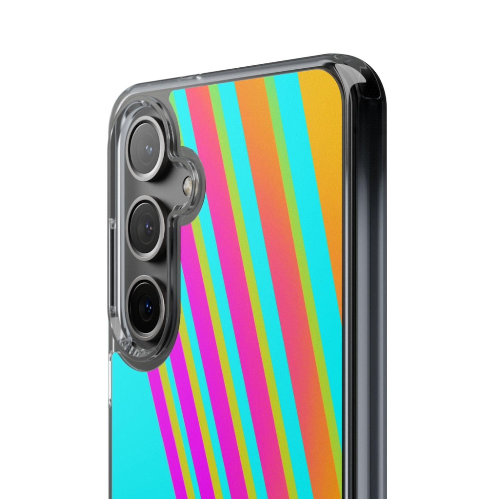 Abstract Pattern With Vibrant Color Clear Cases