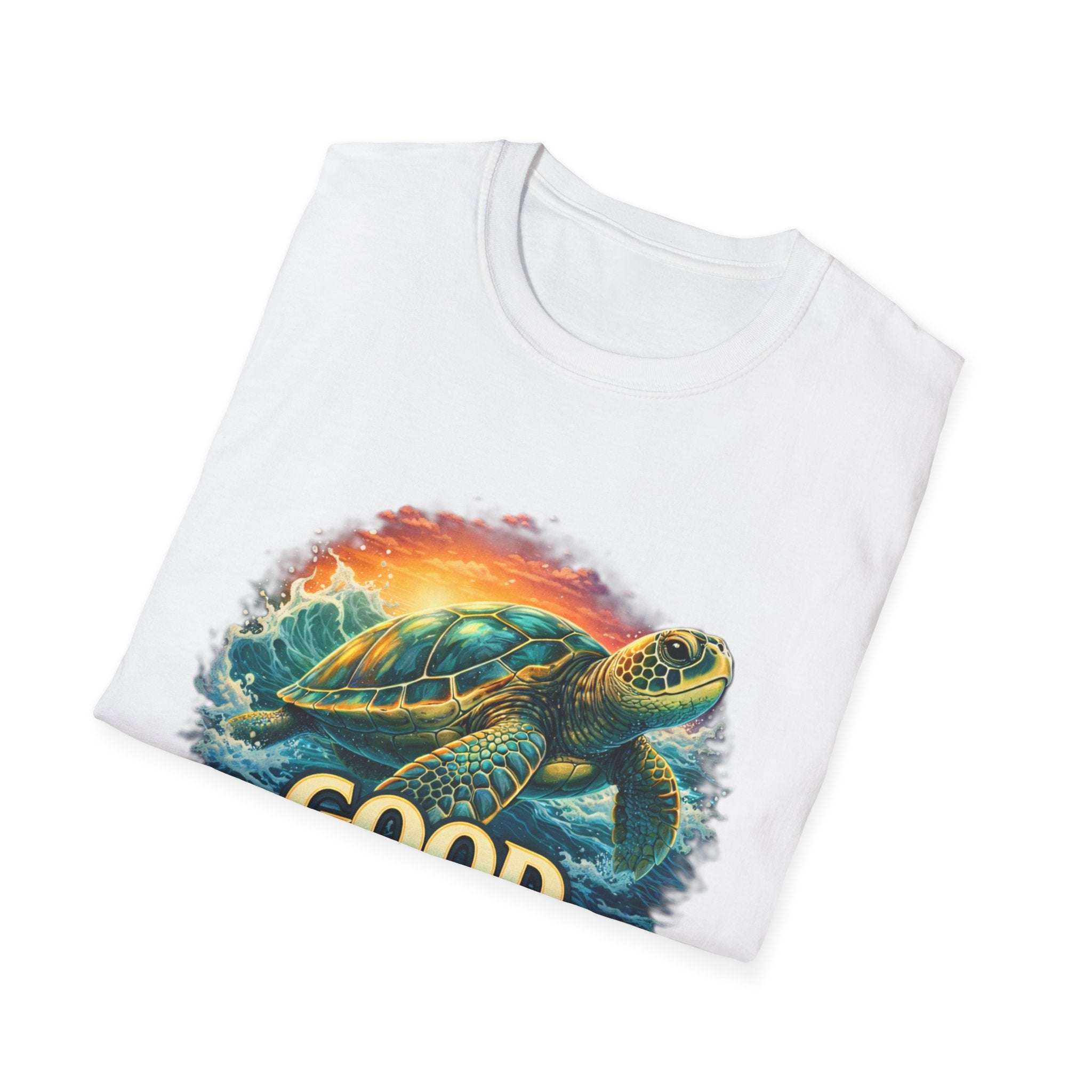 Sea Turtle 'Good Vibes' T-Shirt — Coastal Summer Surf Tee