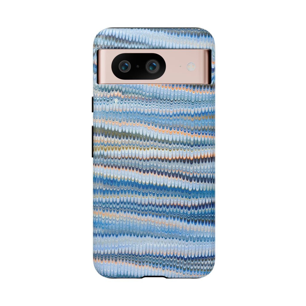 Blue Marbled Phone Cases iPhone + Samsung - all models, Vintage Marbled Design - Tough Cases