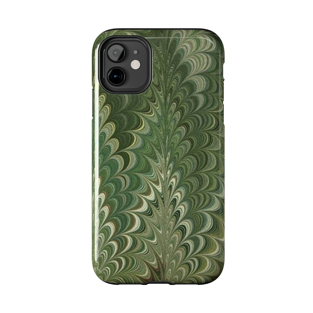 Deep Green Marble Italian Durable Phone Case