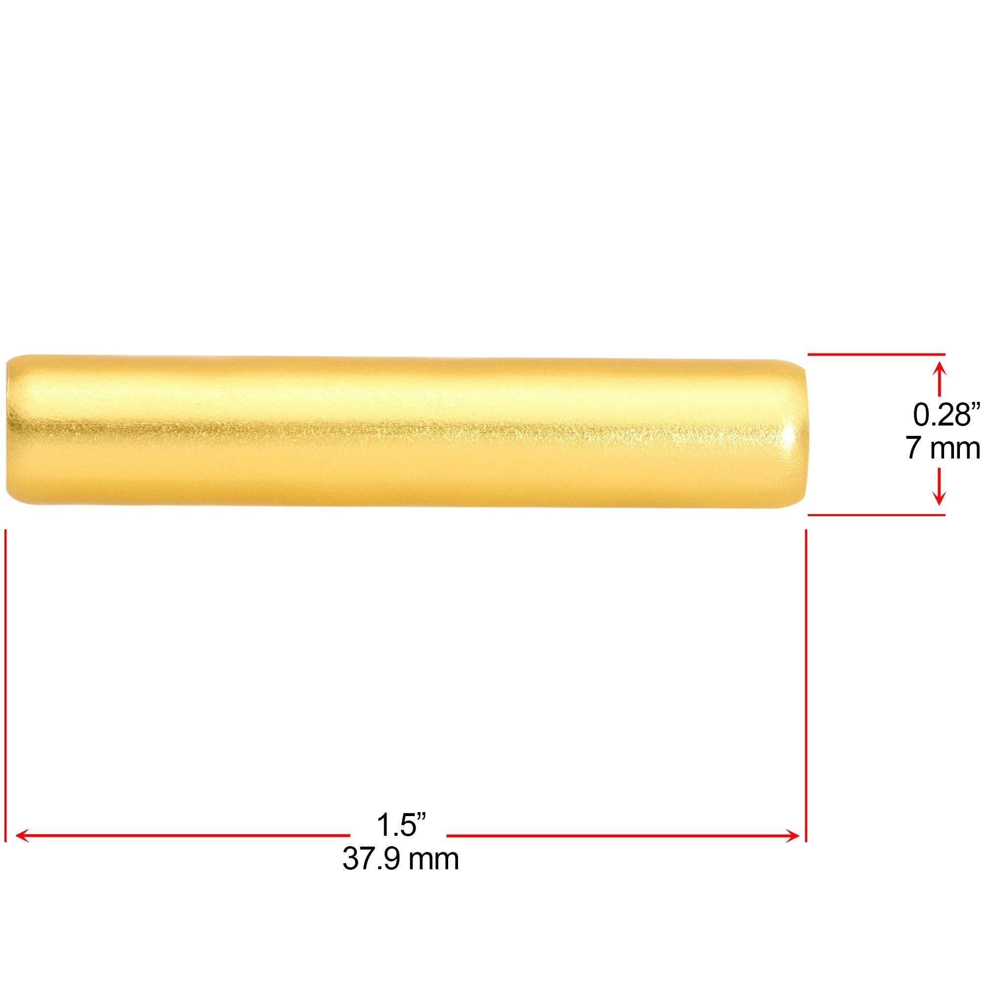 3mm to 4mm Yellow Aluminum Body Piercing Ball Removal Tool