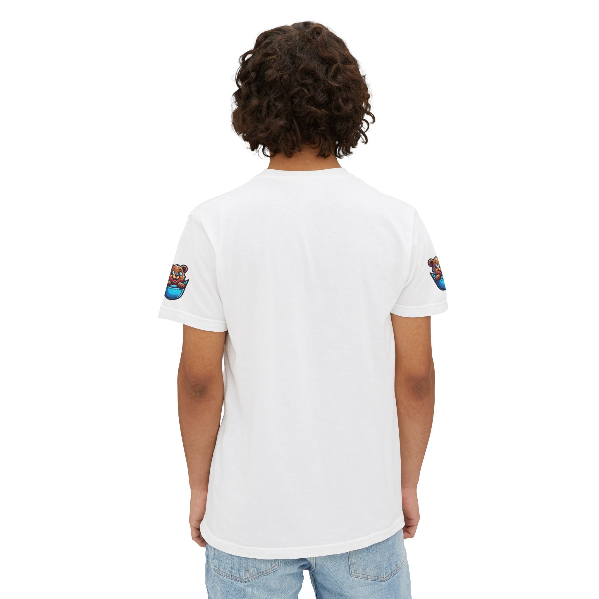 Bear In A Pocket Tee - Eco-Friendly Cotton Unisex - DipaliZ