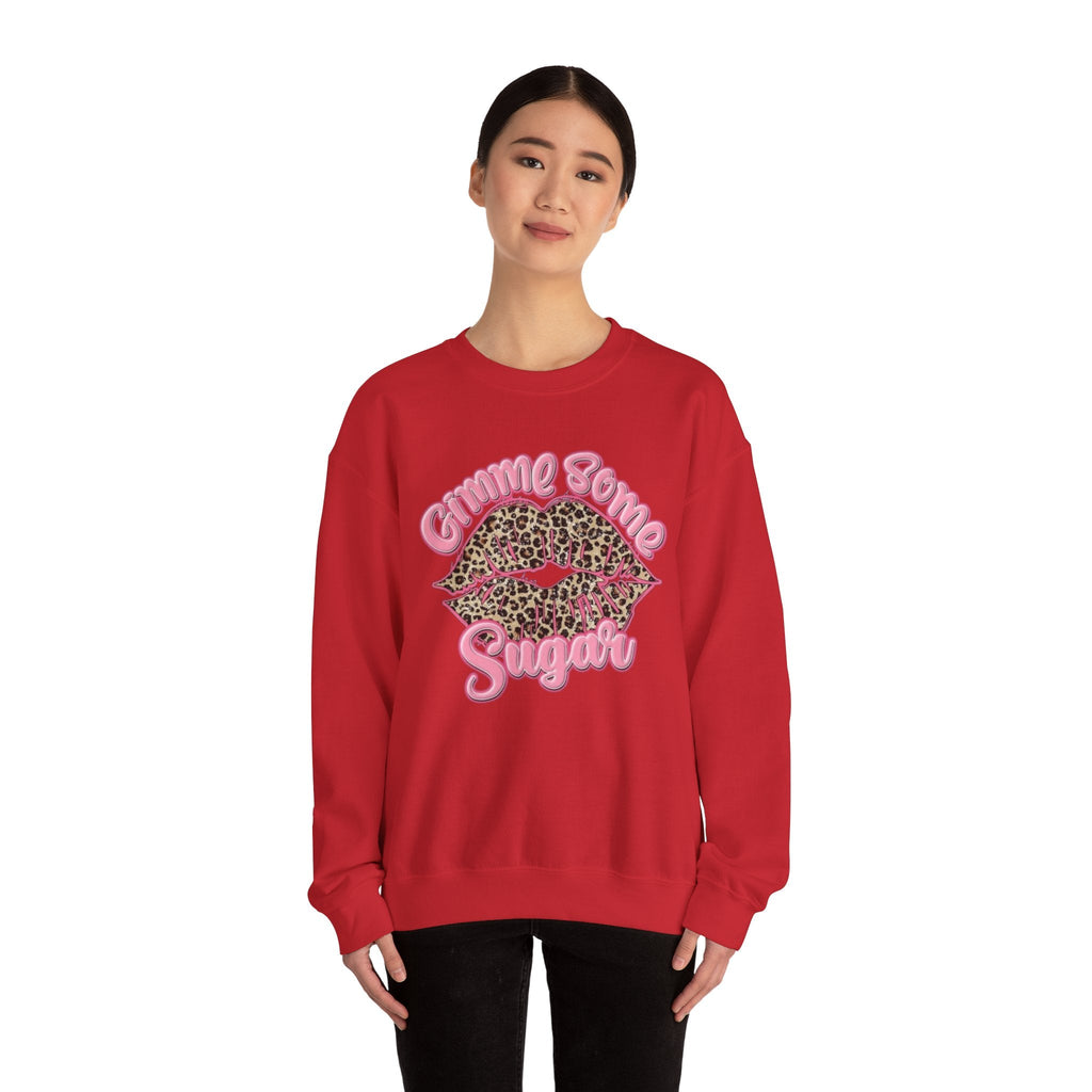 Gimme Some Sugar Leopard Lips Crewneck Sweatshirt