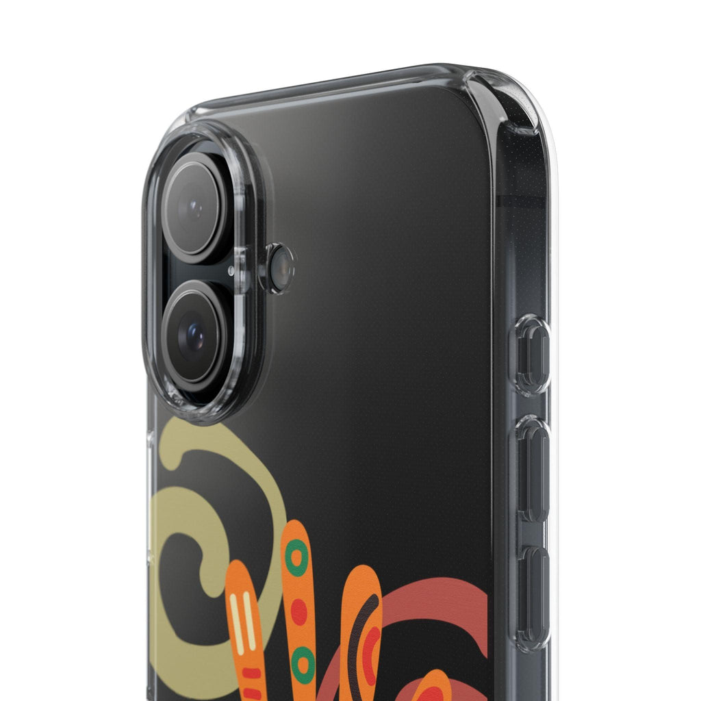 Clear Cases Colorful Hand Print design