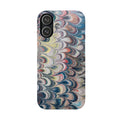 Multi-Colored Italian Feather Marbled Phone Case - Single Layer Slim Case