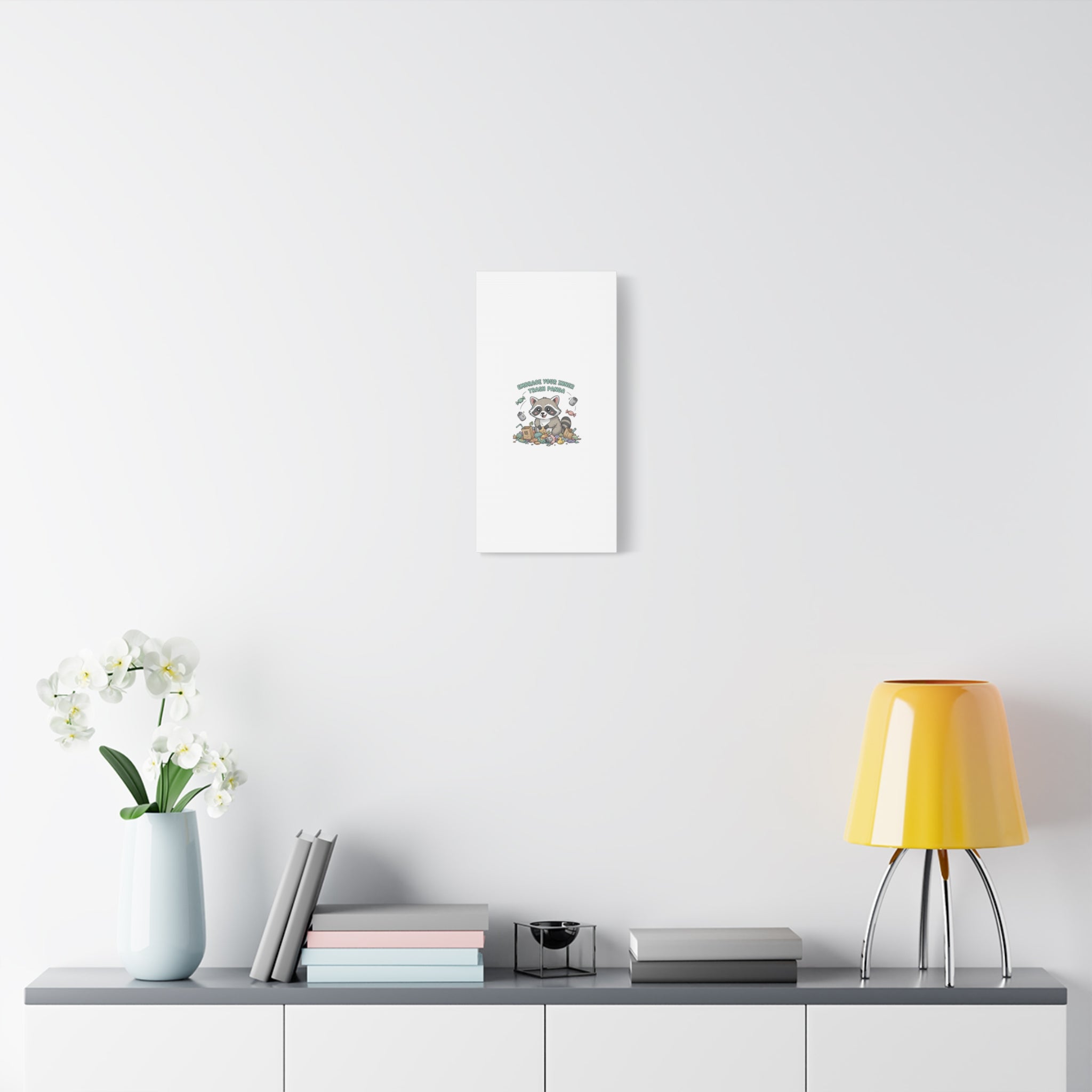 Embrace Your Inner Trash Panda Canvas | Matte Stretched Wall Art, Trash Animal Joy
