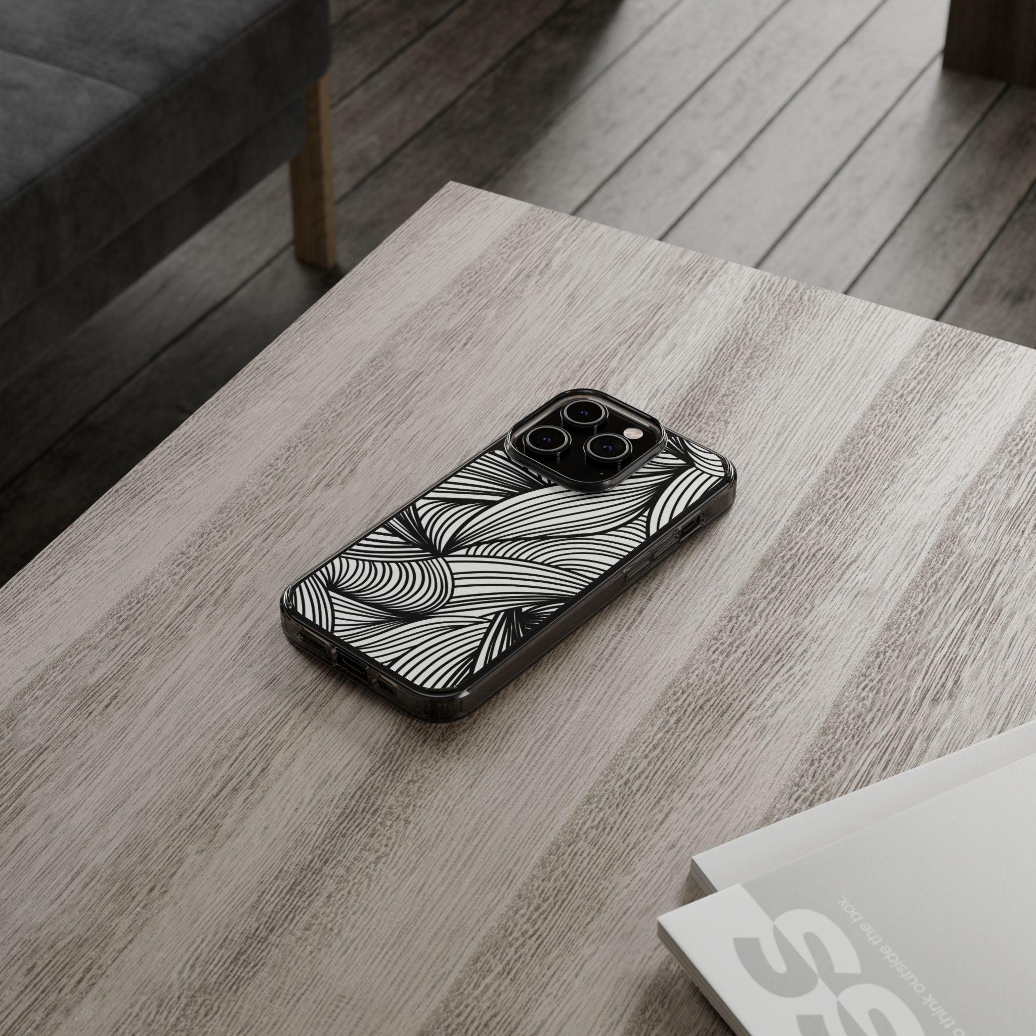 Black and White Illusion Clear Cases