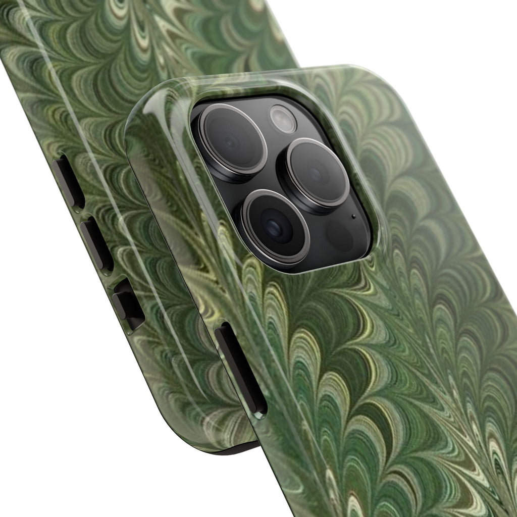 Deep Green Marble Italian Durable Phone Case