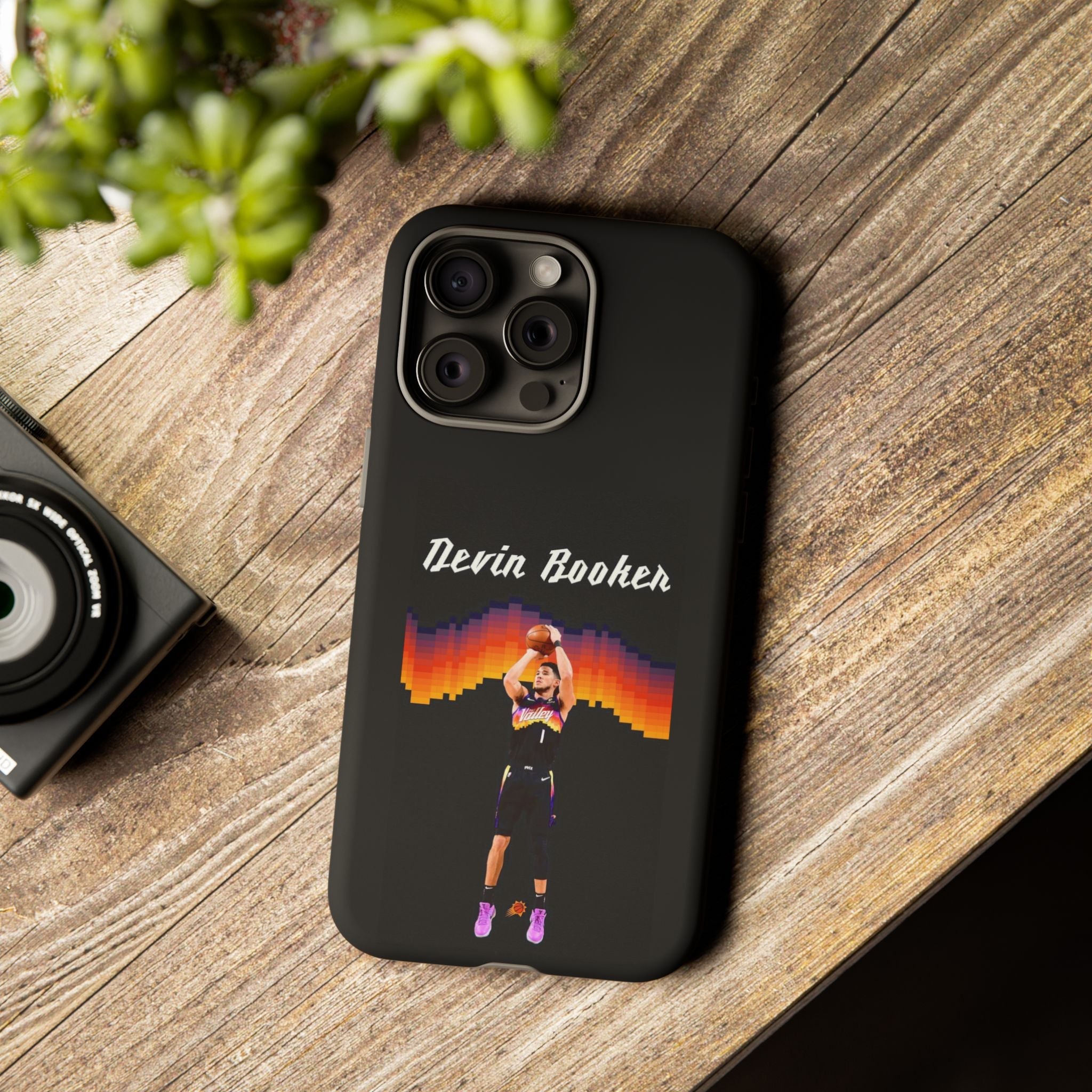 Devin Booker Precision Blaze Series – Dual-Layer ShockGuard Protection | Fits iPhone 8–16 Pro Max & Samsung Galaxy S10–S25 Ultra