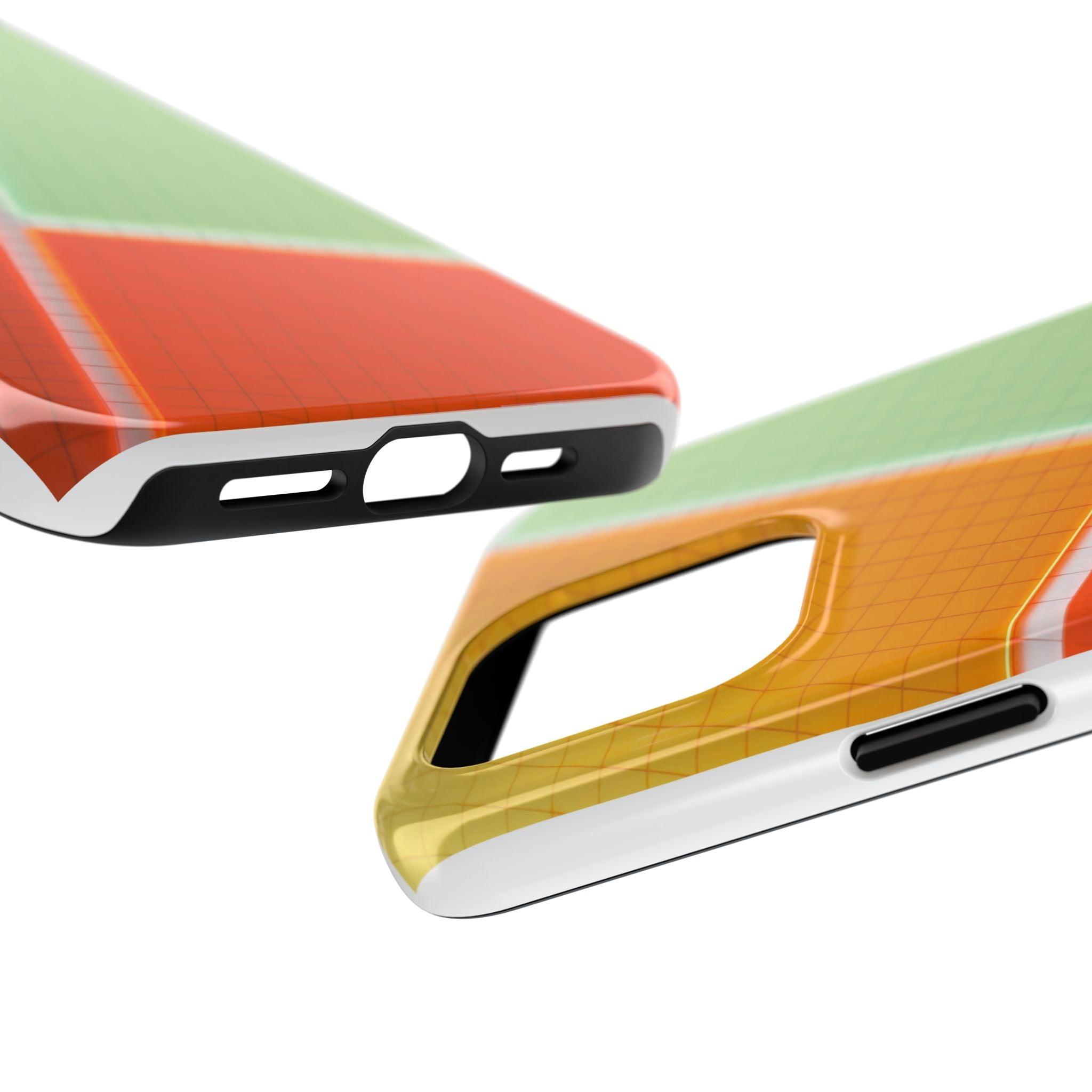 Four Colors Blocks With Shades Tough Phone Cases