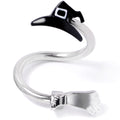Hat and Broom Im a Witch Kit Halloween Spiral Twister Belly Ring