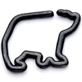 16G 5/16 Black Polar Bear Closure Ring