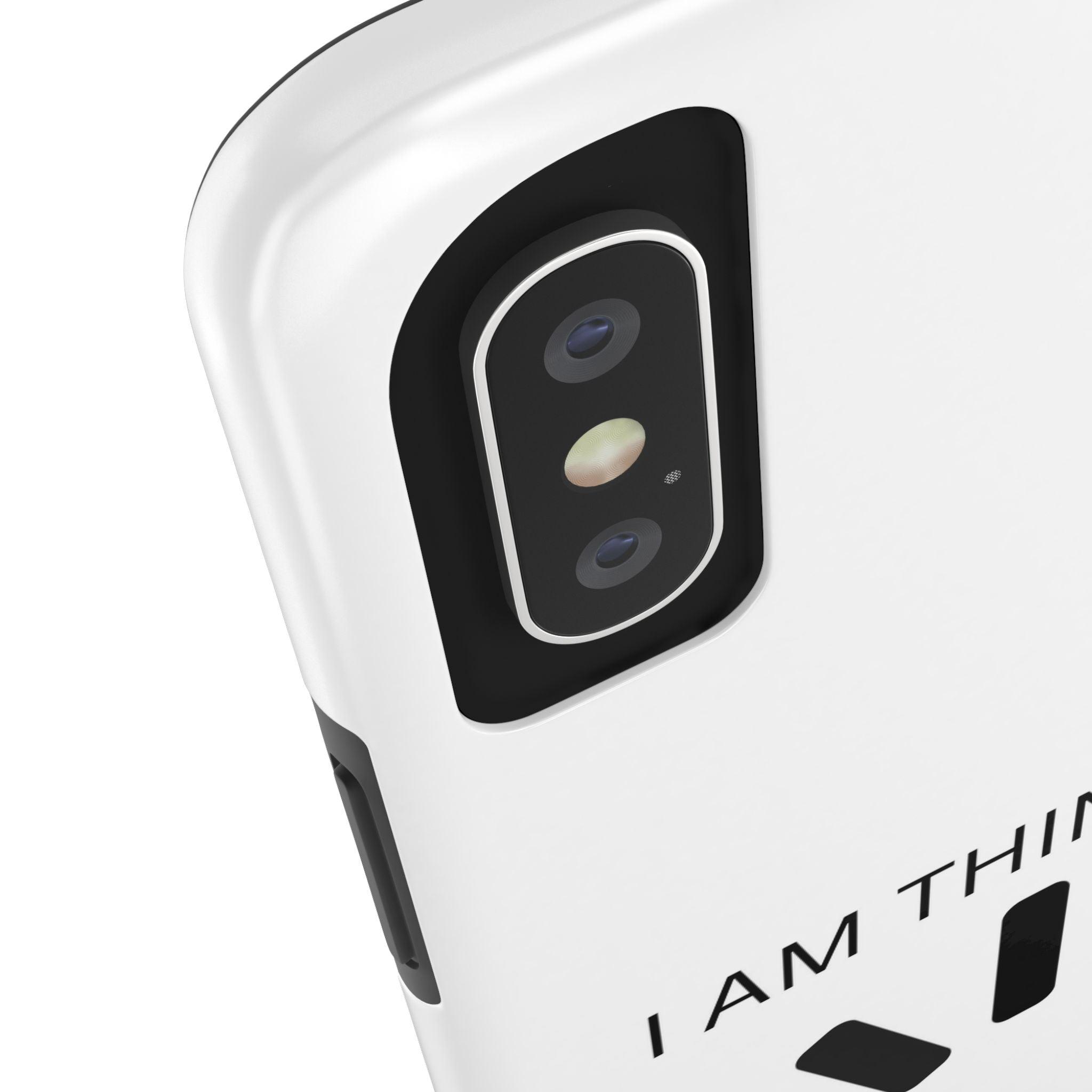 I Am Thinking To Much Text Printed Tough Phone Cases