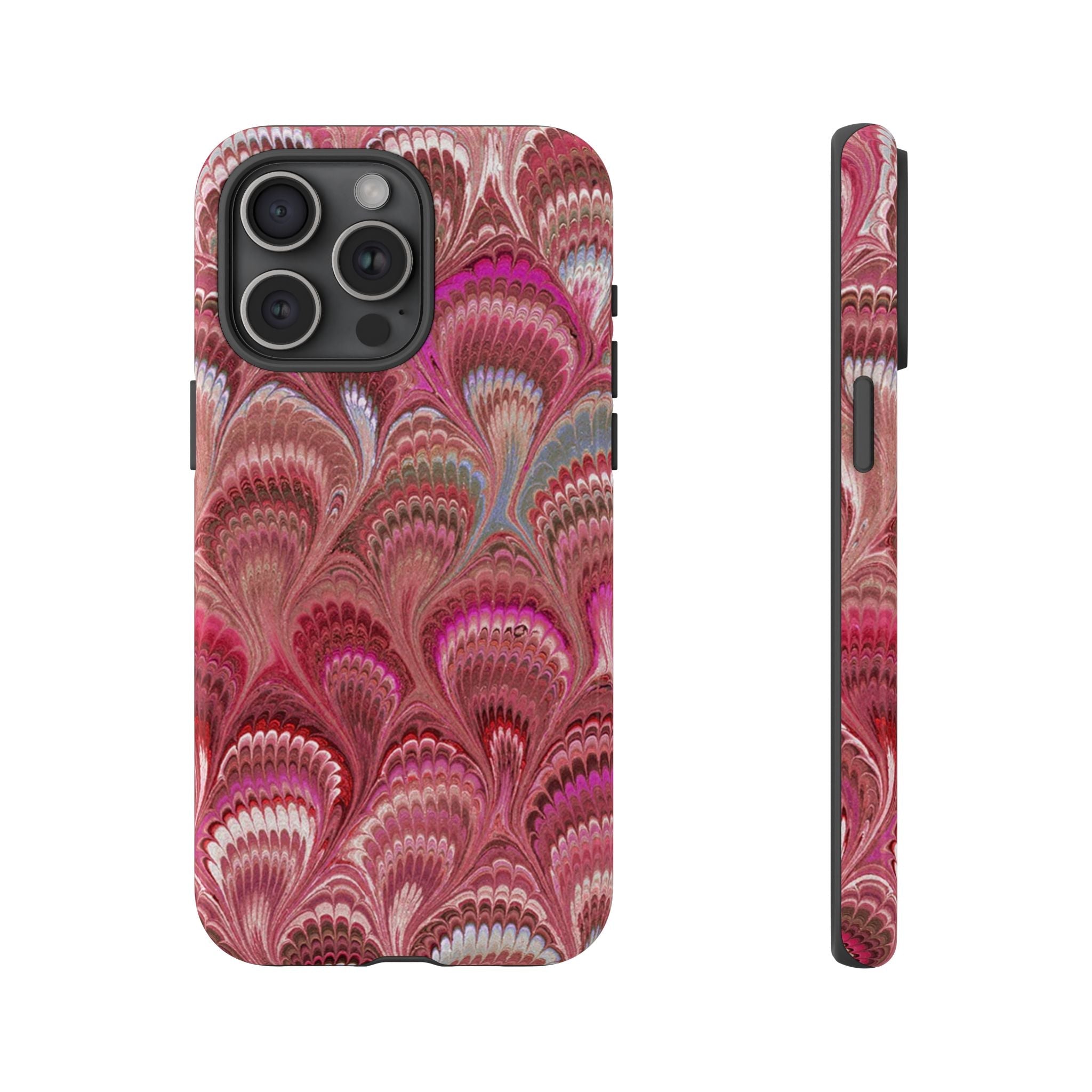 Shades of Pink Marbled Phone Case —  Dual Layer - Tough Protective Phone Cover