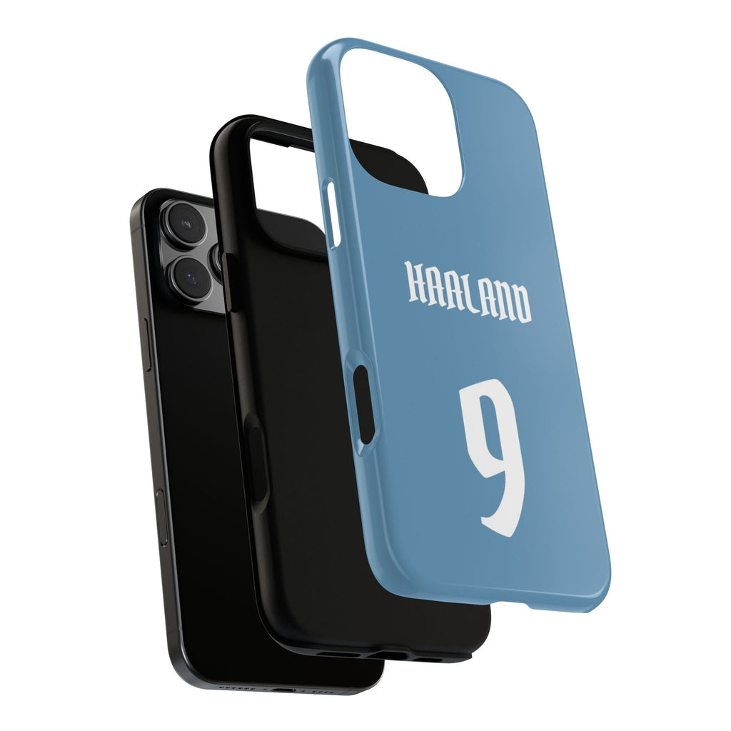 Erling Haaland PowerStrike – Rugged Dual-Layer Protection & Slim Profile | Compatible with iPhone 8 to 16 Pro Max & Samsung Galaxy S10 to S25 Ultra