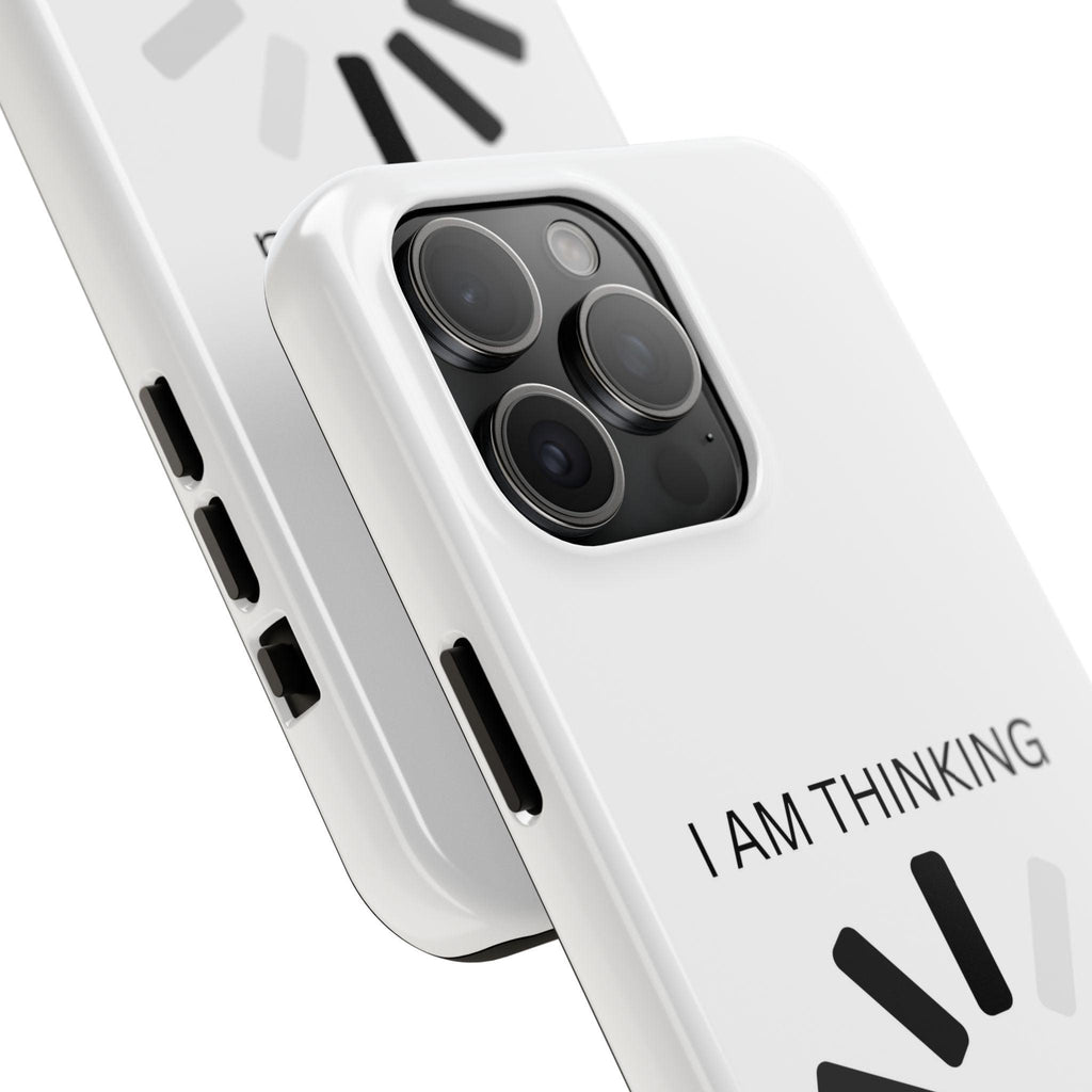 I Am Thinking To Much Text Printed Tough Phone Cases