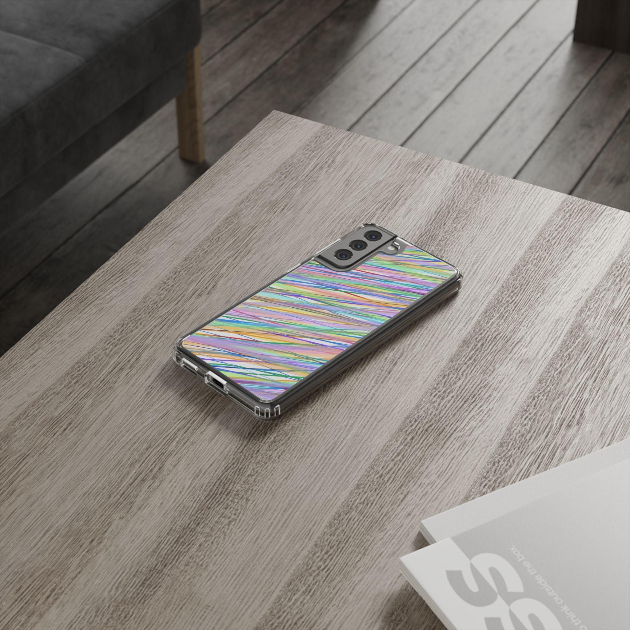 Threads Of Colors Clear Case